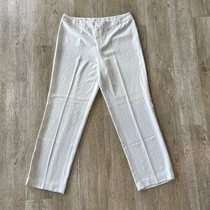 Womens Joan Vass White Dress Pants - 12